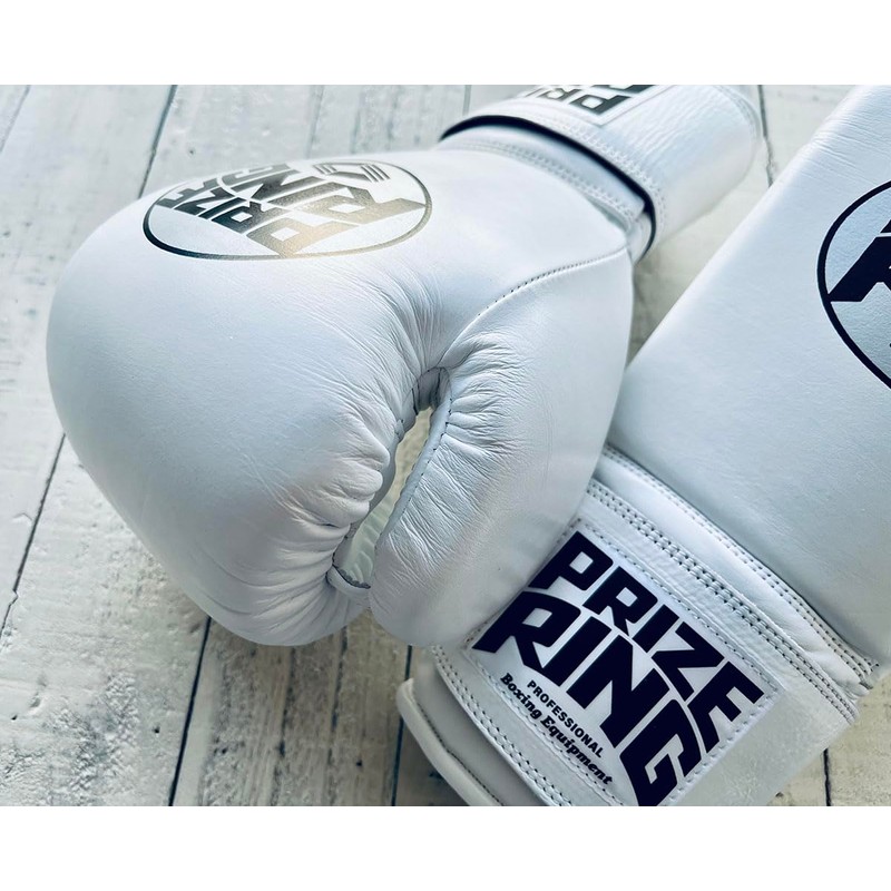 PRIZE RING "Professional SS" White 10oz Boxing Gloves