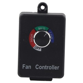 3A Active Duct Fan Variable Speed Dial Controller for Inline Hydroponics Fans