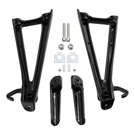 TCT-MOTORPARTS Black Rear Passenger Foot Pegs Rest Bracket Fits for Yamaha YZF-R6 YZF R6 06-16