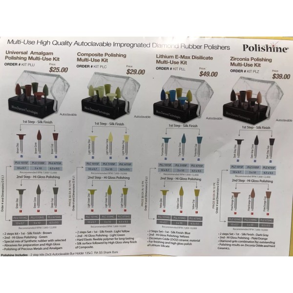 MDT Dental PLZ Lithium Silicate System Including Autoclavable Bur Block