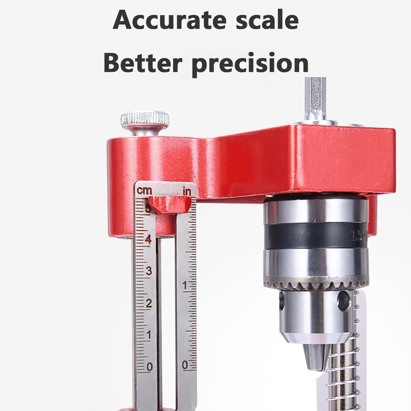 SYGELER Adjustable Drill Guide Jig for Woodworking - Alloy Steel