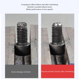 Herramienta de Chaflán de Desbarbado de 2 Piezas, Herramienta de Eliminación de Rebabas de Tornillo de Vástago Hexagonal de 3 Flautas de Acero de Tungsteno de 3-20 Mm, 5-25 Mm,