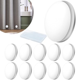 SPOKKI 10 Pcs Magnetic Shower Curtain Weights, Heavy Duty Curtain Weights Bottom No Sew - Outdoor Curtain Liner Magnets For Drapery, Tablecloth, Refrigerator, Flag