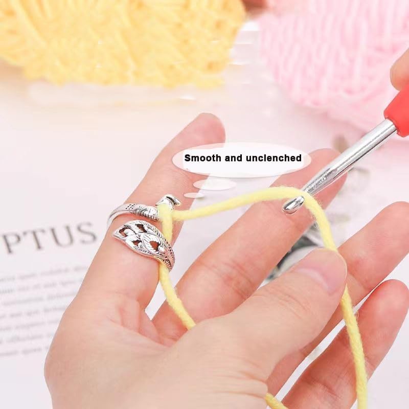 3Pcs Crochet Loop Ring, Adjustable Knitting Loop Crochet, Loop Ring