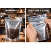 Bolsas Stand Up Pouch Cromo 100 Pz Cierre Hermético Transparente