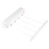 Nikou Retractable Washing Line, 3.2 m 4-Wire Clothes Airer, Wall