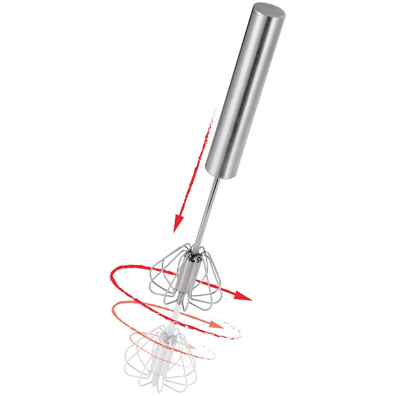 JudgeTC316 Spinning Whisk/Egg Beater, Silver