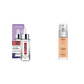 L'Oreal Paris Serum Facial Anti Arrugas Acido Hialuronico Revitalift L'Oreal Paris + L´Oréal Paris Base de maquillaje True Match Tono 3 Beige Creme 30ml