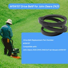 M154157 Drive Belt for John Deere Z425 Z445 Z465 EzTrak M154157 Zero Turn Mower Belt Replacement 1/2" x 42 1/4" Lawn Mower Tractor Drive Belt