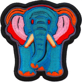 Ivamis Holly Elephant Patch Embroidered - 3x3 inch - P7467
