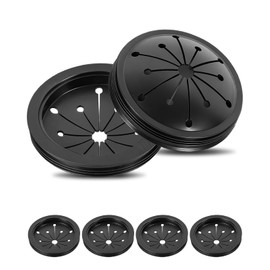 FAMULP 6 PCS Garbage Disposal Splash Guard, 3-1/8 Universal Kitchen Sink Rubber Drain Guard Stopper Compatible with Whirlaway Waste King