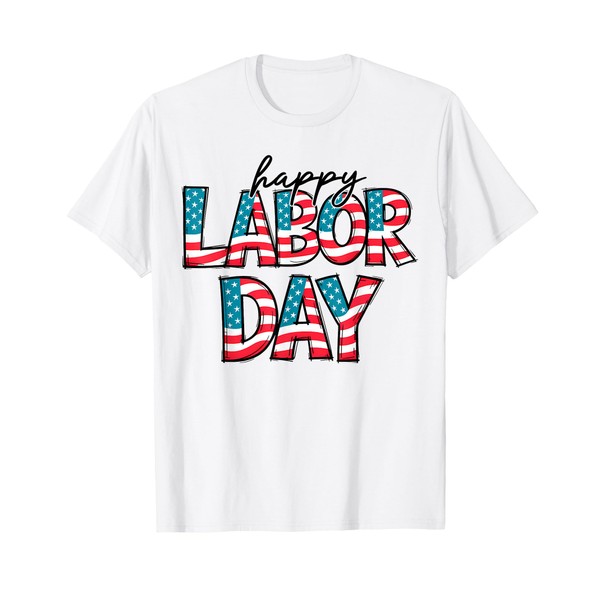 Retro Groovy Happy Labor Day Patriotic Labor Day Men Women