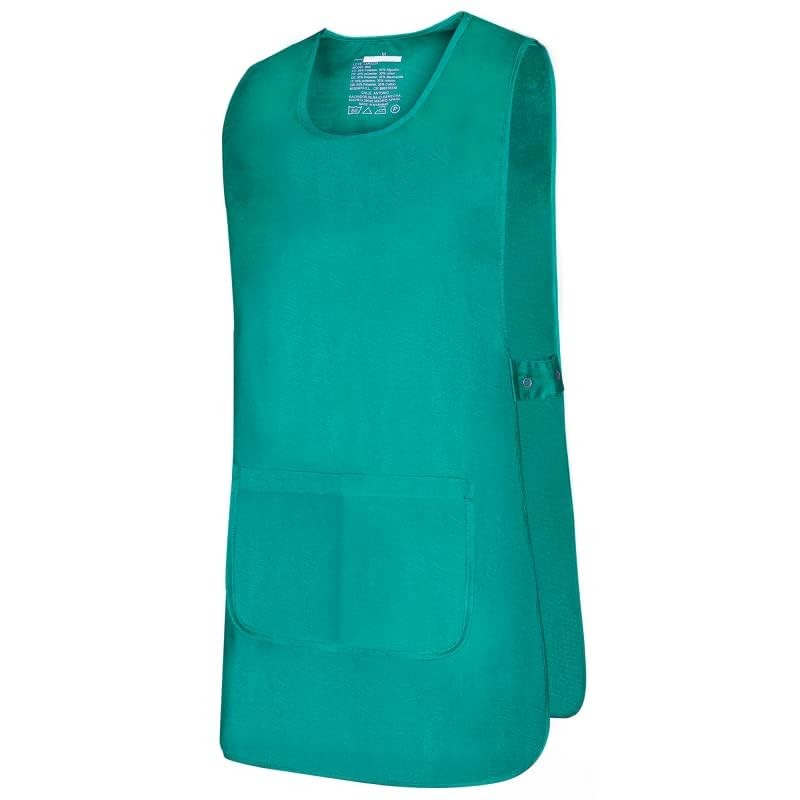 MISEMIYA Unisex Cleaning Apron Sanitary BZZ-868, Green, L