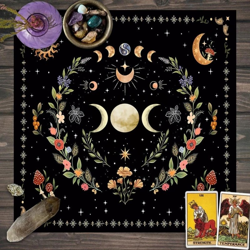 Mantel para Lectura de Tarot de 50x50 cm con diseño