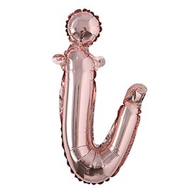 18 Inch Rose Gold Happy Birthday Balloons - Lowercase Handwriting Style Letters for Birthday Party Decoration (18 Inch Rose Gold i)