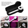 Handheld 10X Magnifier Loupe 3 LEDs Optical Glass with Measure