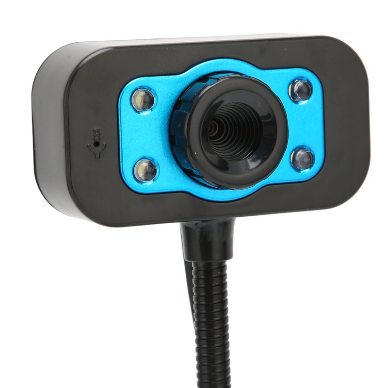 Jectse Web Camera, High Definition USB Streaming Webcam with LED