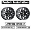 Rheedal 4Pcs 4.25inch Trailer Wheel Center Caps Push Through Center