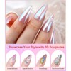 BISHENGYF Multifunktional 3d Gel Nail Art:Metallic Nail Chrome Powder Und