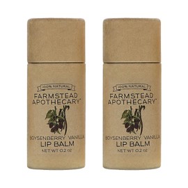Farmstead Apothecary Lip Balm (Boysenberry Vanilla, 2 Pack)