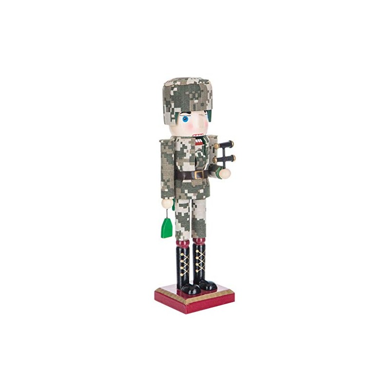 10" Military Soldier Wood Nutcracker, American Heroes Holiday Collection