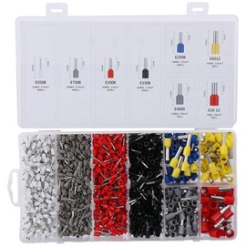 HOBBYIN 1800Pcs Wire Ferrules Terminals Kit, AWG 22-7 Ferrule Wire Crimp Connectors, Cord Pin End Terminal Connector, Ferrule Crimping Tool Kit for Electric and Industrial
