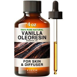 KUKKA essential oils Vanilla Essential Oil for Diffuser & Orange Essential Oil for Diffuser Set - 100% Natural Aromatherapy Grade Essential Oils Set - 2x4 fl oz - Kukka