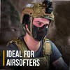 OneTigris Foldable Half Face Mask Mesh Mask for Airsoft Paintball