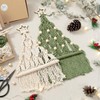 ACESOME 2PCS Macrame Tree Kit, Christmas Tree Macrame DIY Weaving