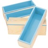 ZOENHOU 4 PCS 42oz Blue Soap Molds with 4 Wooden