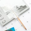 White Retro Feather Ballpoint Pen Exquisite Siganture Pen Refillable Ballpoint