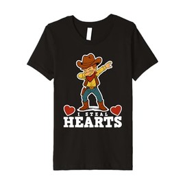 Kids I Steal Hearts Cowboy Gadgets Boys Party Favors Birthday Premium T-Shirt