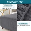 CEYISZHU Thick Stretch Knitted Jacquard Square Ottoman Slipcover - Washable,