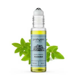 Aceite Esencial de Aromaterapia para Ansiedad, Calma, Dormir, Masaje, Spa y Meditación - Lavanda y Romero - Aroma Natural y Relajante - Esencias Flor Essence - Roll On Oil 10 ml - PRAHYAM AYURTHECARY