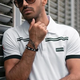 SKYFUN WWJD Bracelets Webbing What Would Jesus Do Bracelet for Men Women Adjustable Christian Woven Wristbands Bulk Religious Jewelry Accessories, 1PC Black