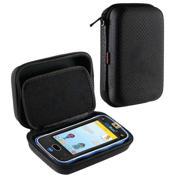 Navitech Black Premium Travel Hard Carry Case Cover Sleeve Compatible With The Vtech Kidicom Advance