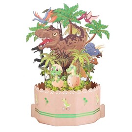 Pop Up Birthday Card, 3D Dinosaur Card, Memorial Card