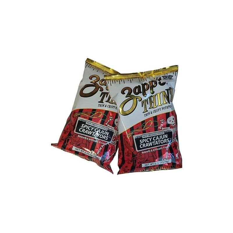 Zapp's Thinz Spicy Cajun Crawtators 2.75oz/2pk