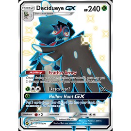 Crystalcommerce Decidueye GX - Ultra Rare - Hidden Fates (2020) - Trading Card, 1 Piece, Near Mint