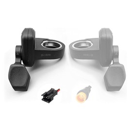MUSELK EBike Thumb Throttle 48V,36V,52V,60V 108X Left or Right Thumb Throttle Speed Control 3 Pin Waterproof/SM Connector for Electric Scooters and E-Bike (108X-L-SM)