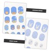SAFIGLE 8sheets Nail Stickers for Boys and Girls Fake Nails