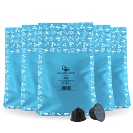 Dongiò Caffè Espresso Napoli, Capsules Compatible with Nescafe Dolce Gusto system, 100 Count of Single-Serve Coffee pods (5 Boxes of 20 capsules each) Dark Roast - Intensity 9/10