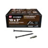 Grip-Rite GRDF3STBLK1 DeckForce #10 x 3 Nano Coated Wood Screws,