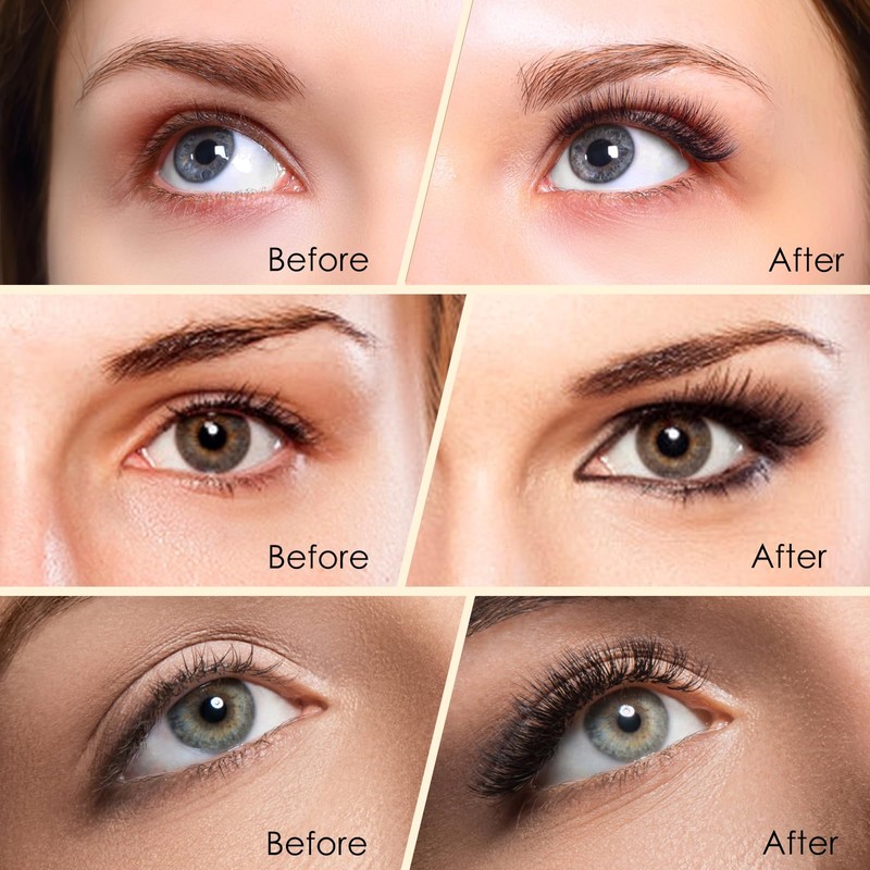 3 Stück Mascara, Long-lasting, Kein Verklumpen Oder Wischfest, High Impact