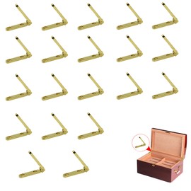 Hinges Small Mini Hinge, Foldable - Mini Hinges Door Hinges Barrel Brass Hidden Furniture Hinges DIY Jewellery Box Gift Box Wooden Box Jewellery Box Miniature Gold 20 Pieces 30 x 30 mm