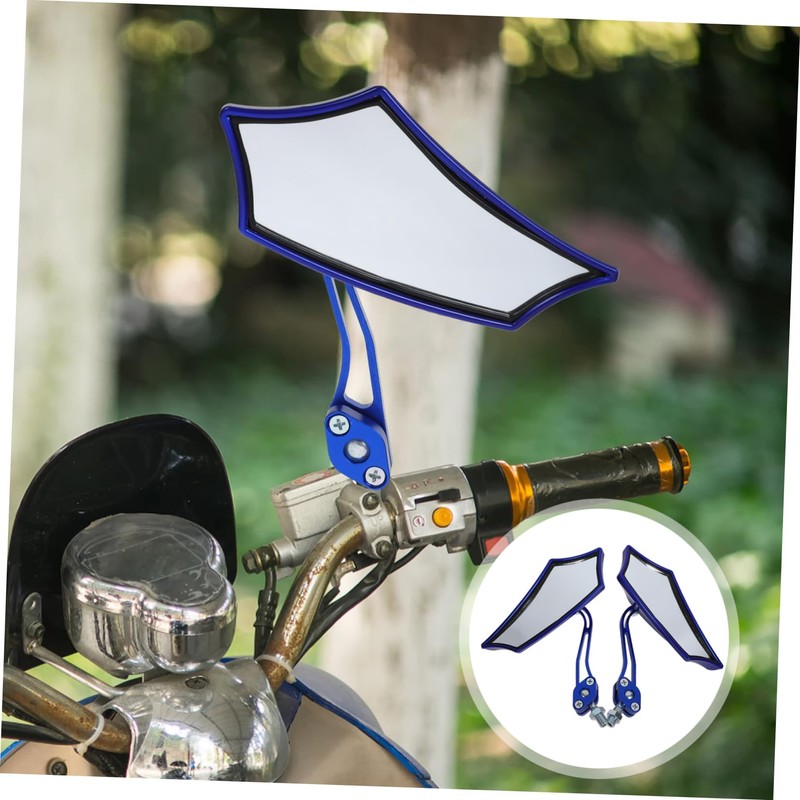 CHILDWEET 1set Motorcycle Rearview Mirrors Handlebar Mirrors for Electric and
