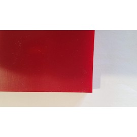 Poly Tech Innovations Hoja de Poliuretano de 1/2 x 6 Pulgadas x 6 Pulgadas, Durómetro 95 A, Rojo