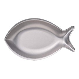 VINTAGEINOX Fish Plate, 10.6 inches (270 mm), Made in Japan, Cafe, Restaurant, Dish, Fish-shaped, Stainless Steel, Aging, Unbreakable, Dishwasher Safe
