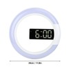 Innovative Modern Style LED Wall Clock Home Decoration with Alarm