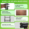 Two steps stool with handle, Steps to high bed and